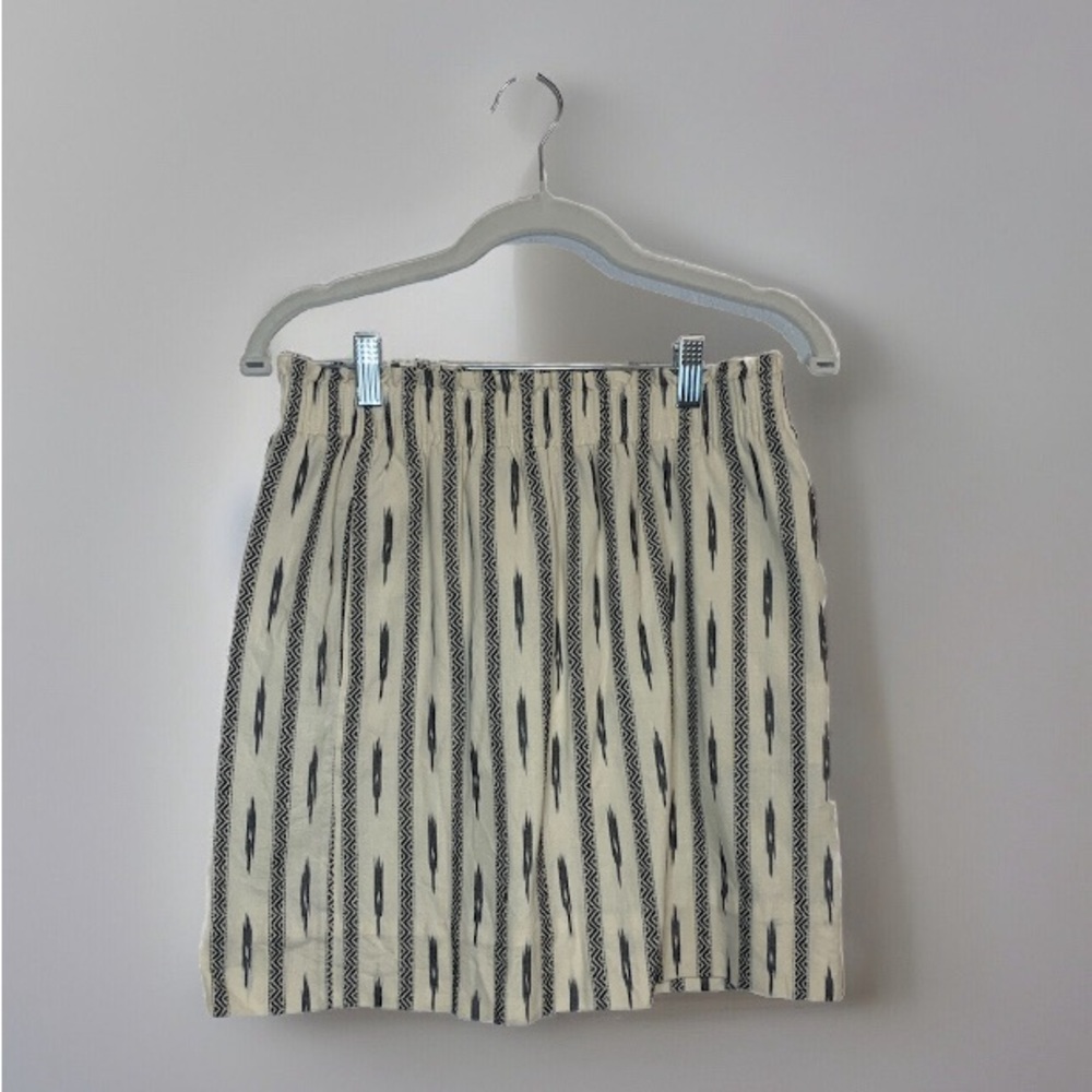 J Crew Skirt Womens Boho Skirt Size 4  A-Line Mini Pull On Geometric Festival